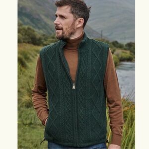 Aran Woolen Mills Windproof Bodywarmer Vest